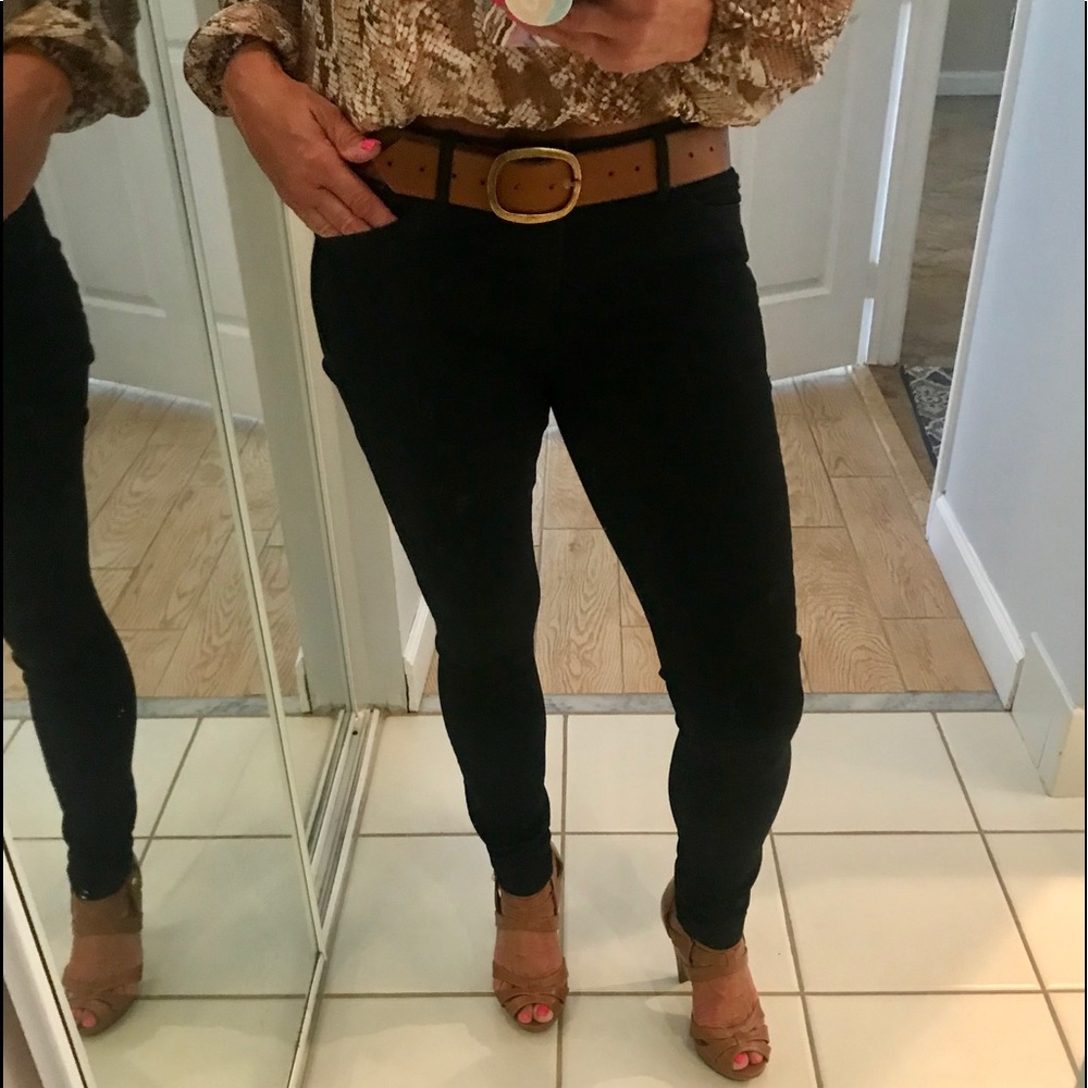 Black buffalo jeans mid rise super skinny stretch.
